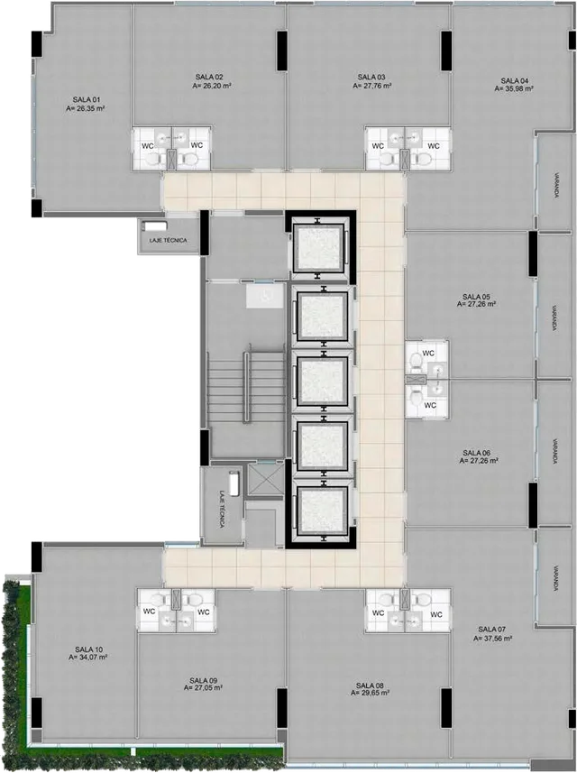 Planta baixa — Sala