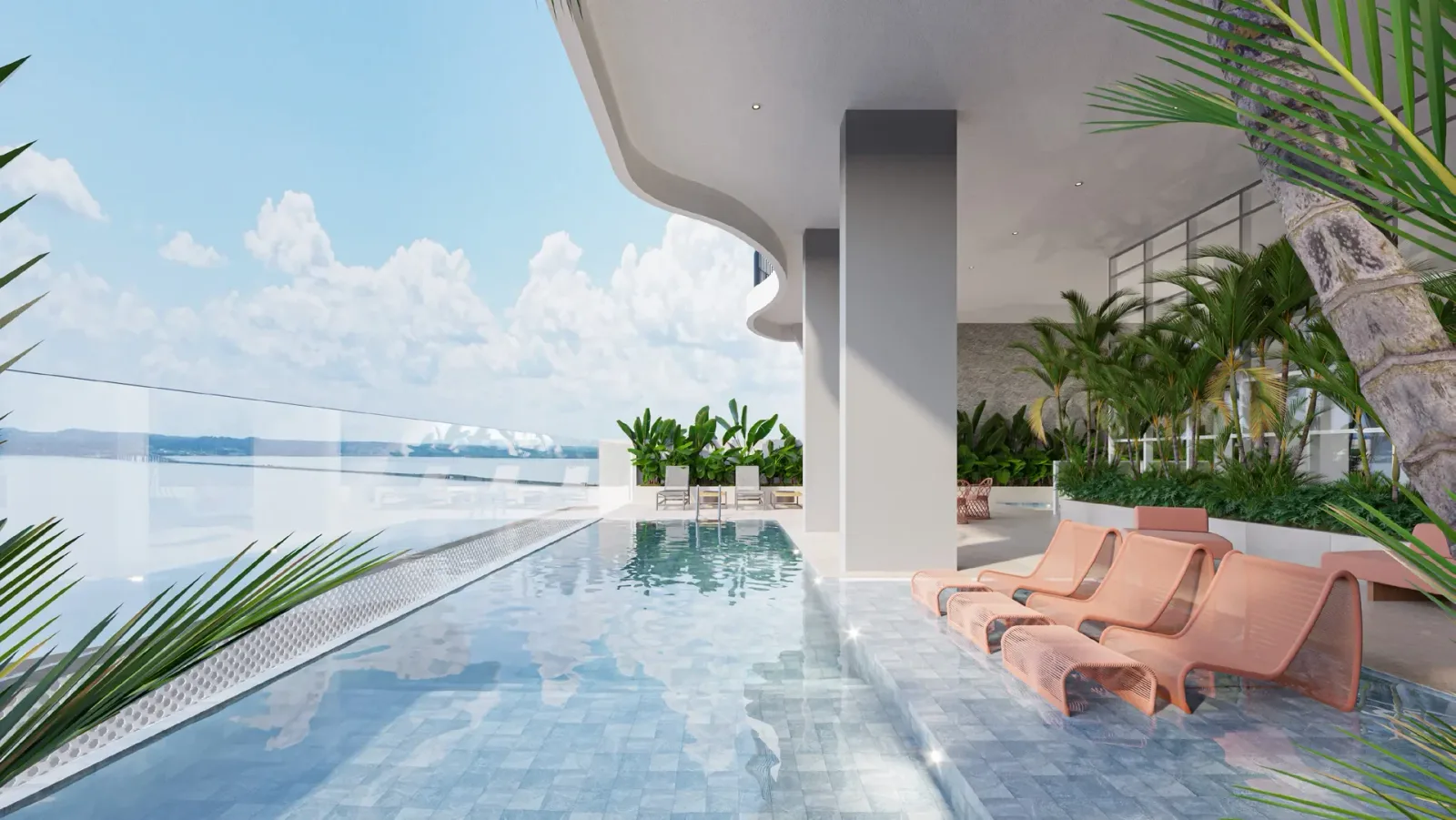 Piscina com vista para o lago de Palmas — Urban Horizonte