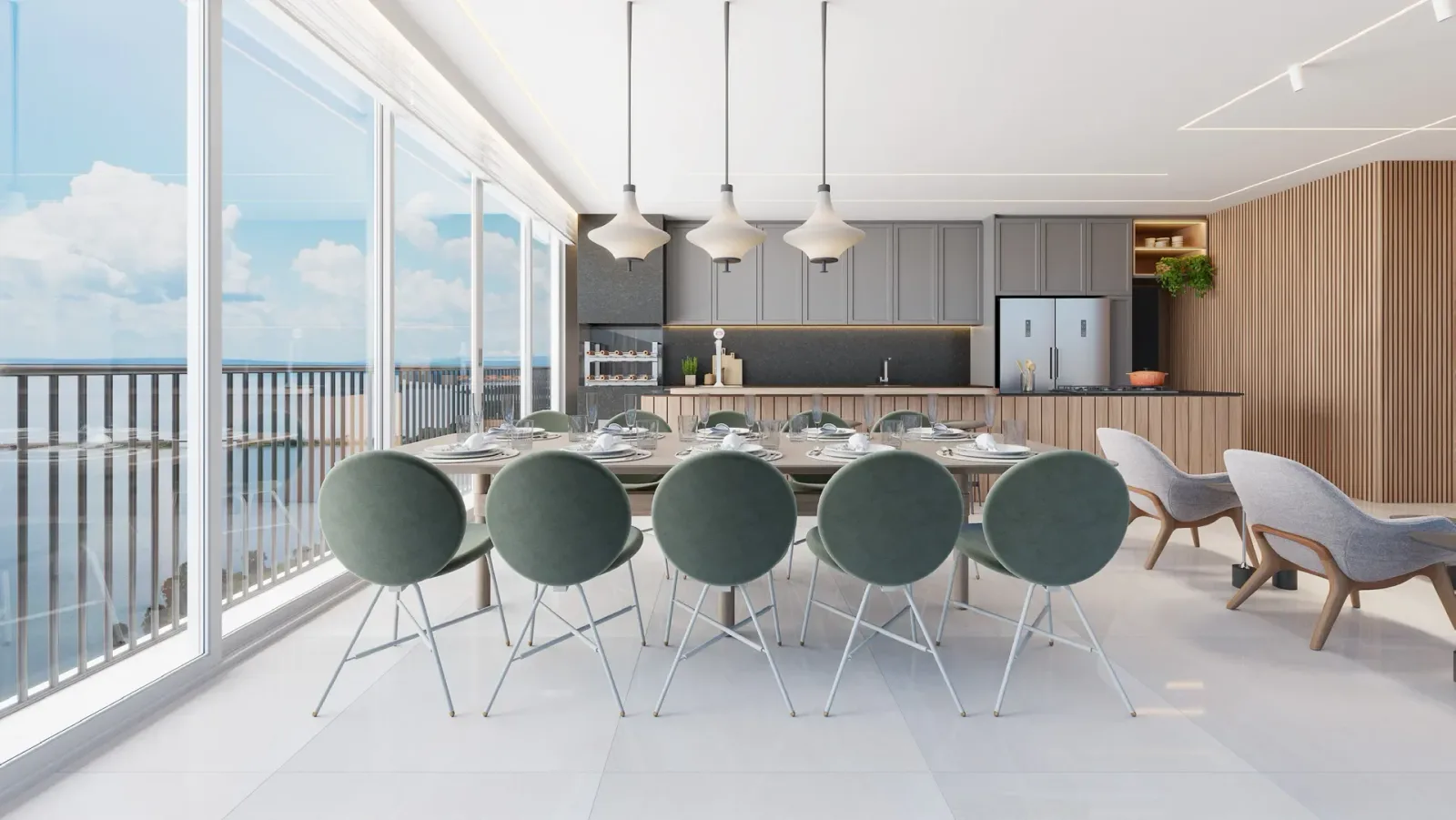 Apartamento 4 suítes - 202m² - Integração cozinha e varanda gourmet — Urban Horizonte