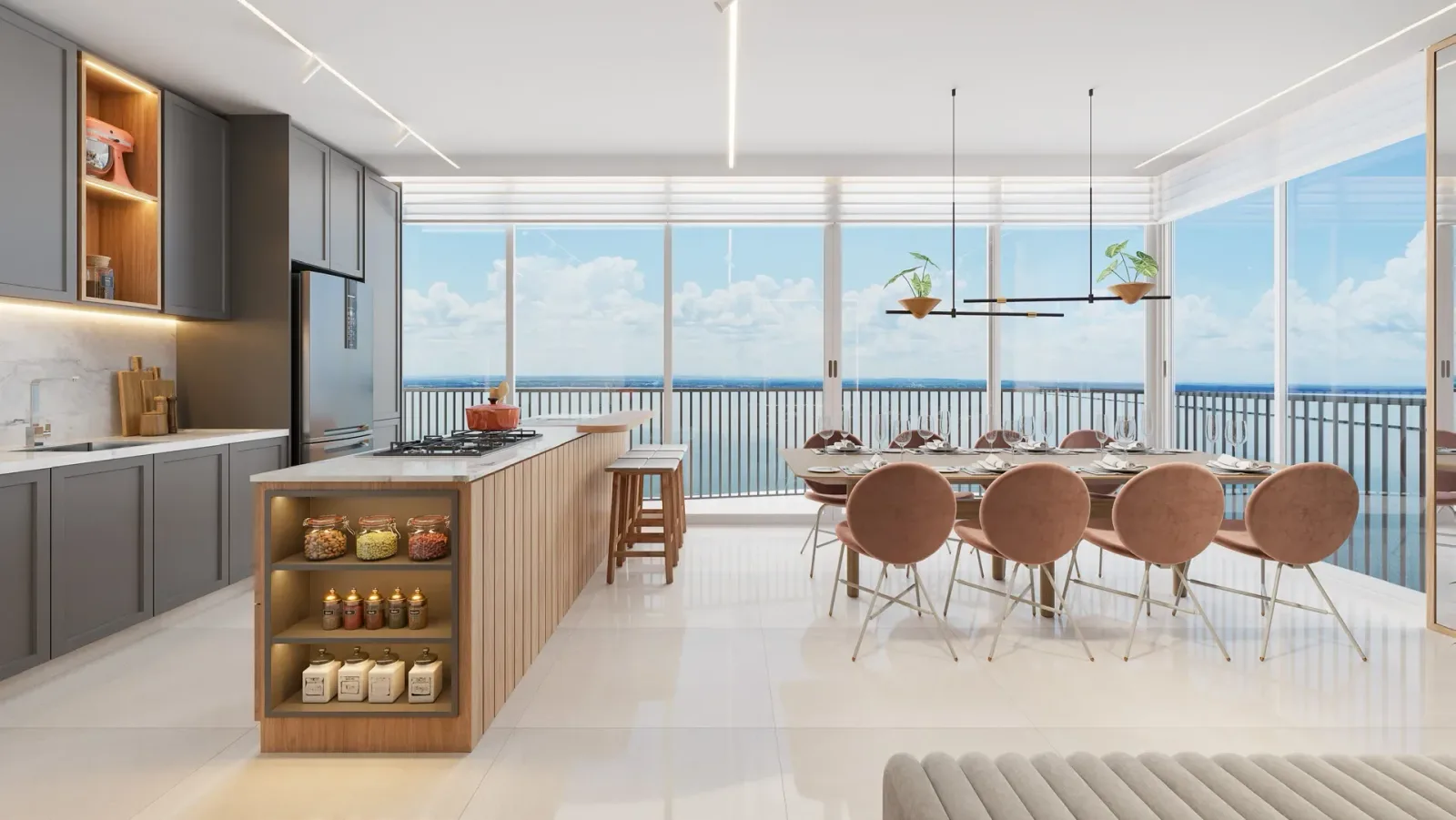 Apartamento 3 suítes - 156m² - Integração varanda gourmet e cozinha — Urban Horizonte