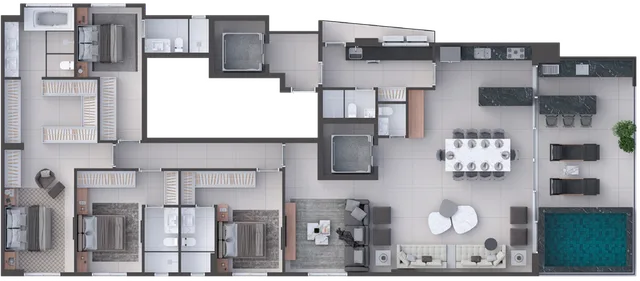 Planta baixa — Apartamento